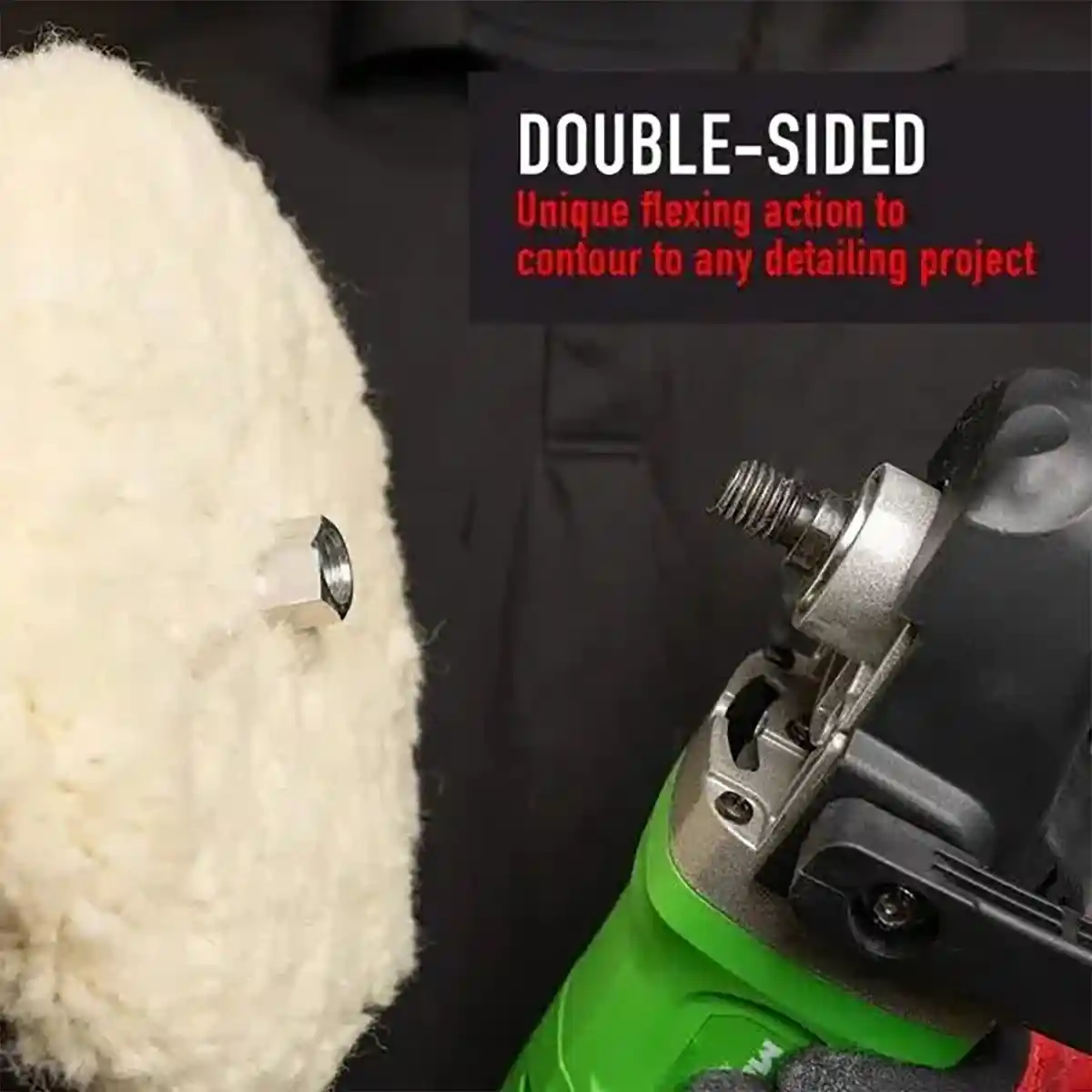 7"" Dual Side Australian Wool Pad and Wool Pad for Professional Detailing Tools